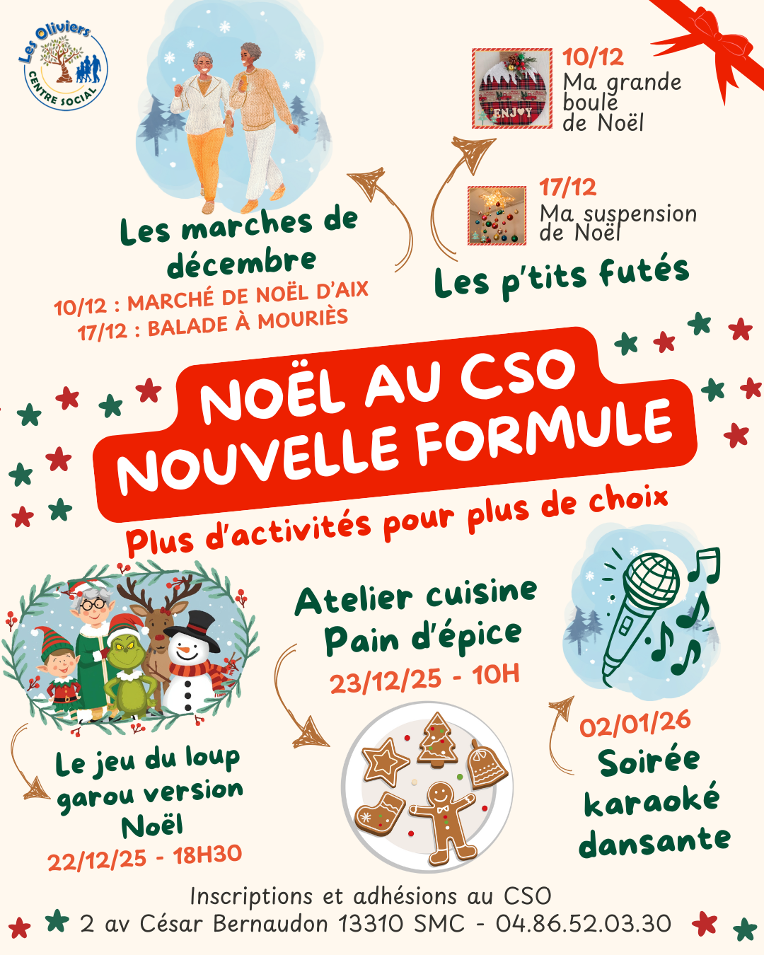 Publication Instagram Noël Activité Illustratif Vert 3ca75